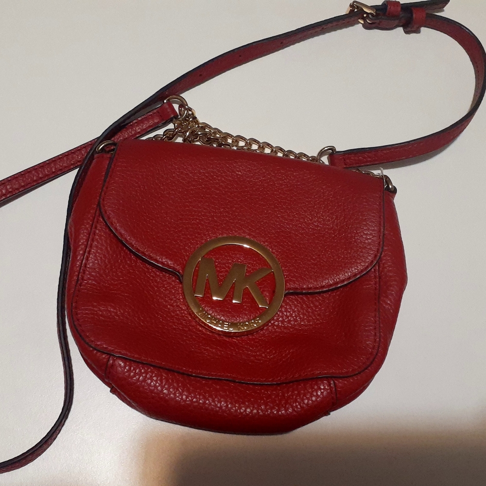 Michael Kors Red Crossbody Bag